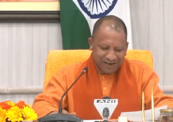 CM Yogi Adityanath begins his opening remark in Japanese