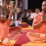 अंतर्राष्ट्रीय योग दिवस पर यूपी सीएम ने किया योगासन