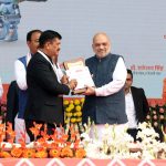 यूपी दिवस समारोह में राष्ट्र प्रेरणा स्थल पर संबोधित करते केंद्रीय गृह मंत्री अमित शाह