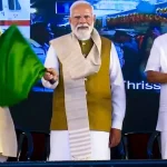 प्रधानमंत्री नरेंद्र मोदी केरल में अमृत भारत एक्सप्रेस ट्रेनों को हरी झंडी दिखाते हुए